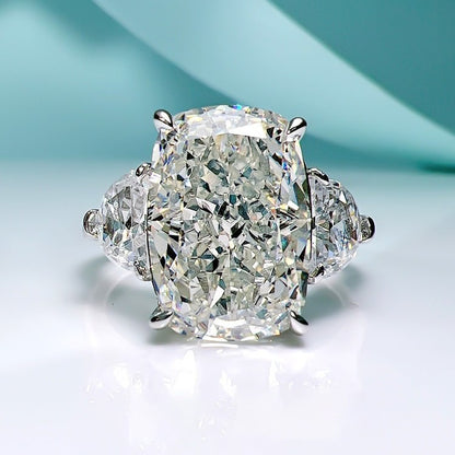 Regal 5.0ct Oval cut Engagement Ring for Women in Sterling Silver