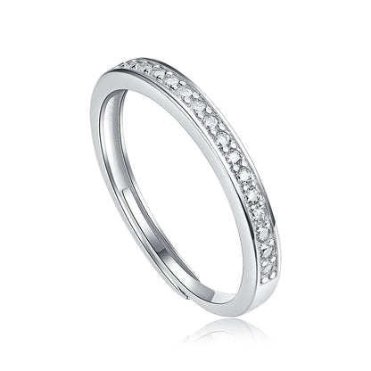 Sweet Union Sterling Silver 925 Moissanite Matching Rings