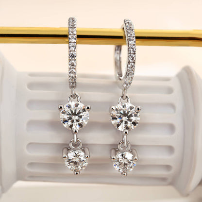 Classic Sparkling 0.8Ct Women's Stud Earrings